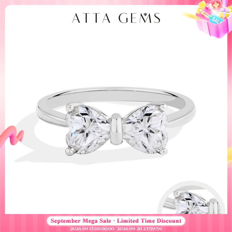 Tie Clip Silver - Anéis de Moissanite em Prata Esterlina