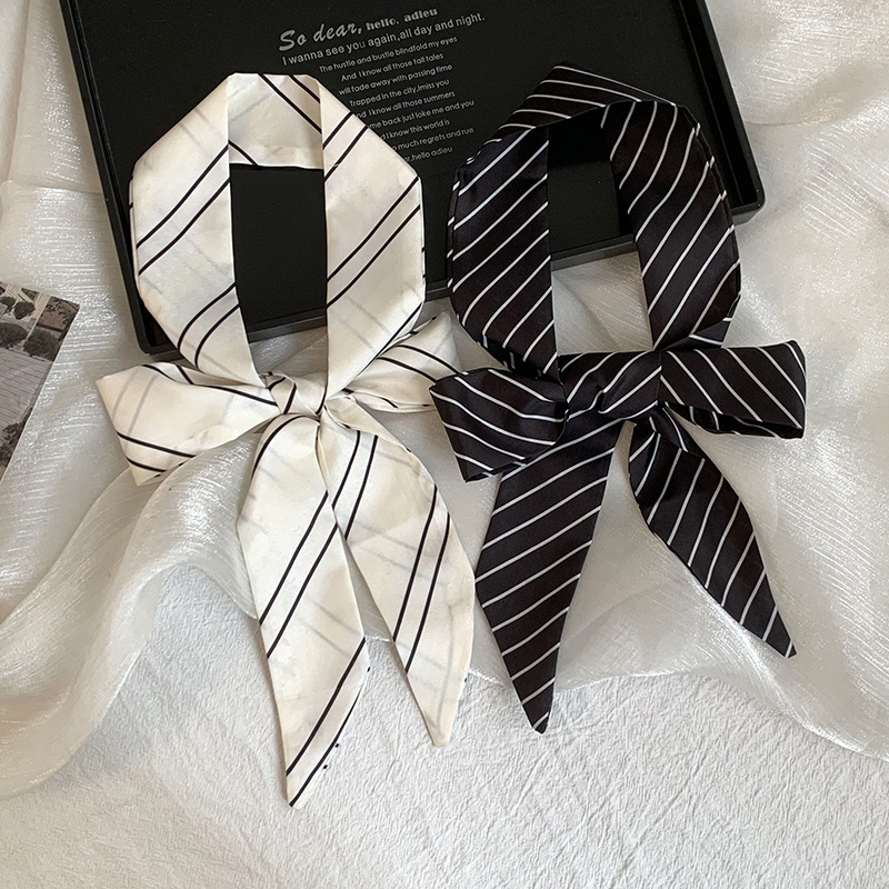 Silk Tie Striped - Novo lenço de seda listrado de