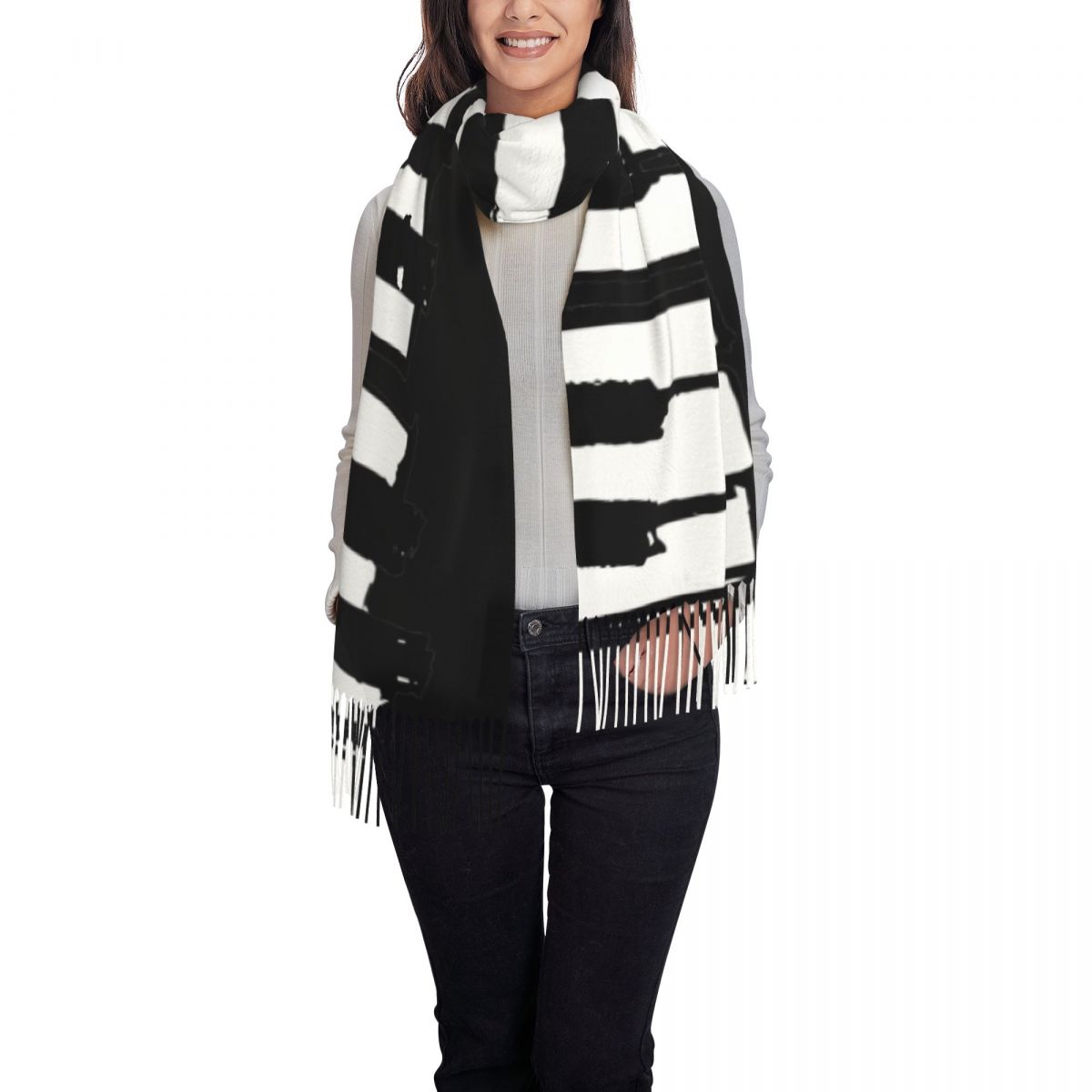 Cachecol minimalista com tecla - Pashmina Wrap Large avaliação e preço