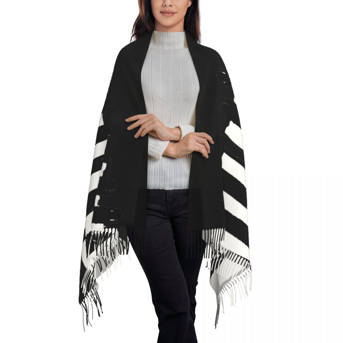 Cachecol minimalista com tecla - Pashmina Wrap Large avaliação e preço