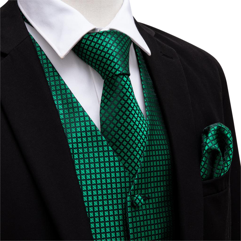Colete verde para homens, cole - Silk Tie Striped avaliação e preço