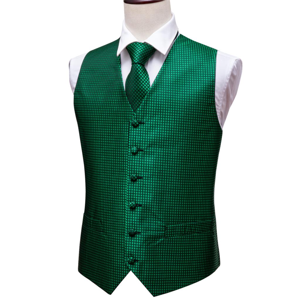 Colete verde para homens, cole - Silk Tie Striped avaliação e preço