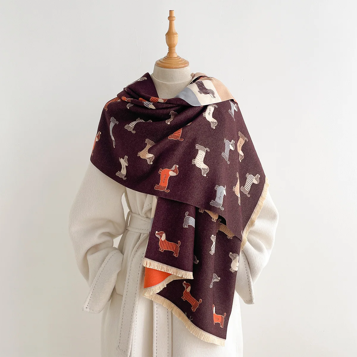 Cachecol de imitação de caxemi - Pashmina Wrap Large avaliação e preço