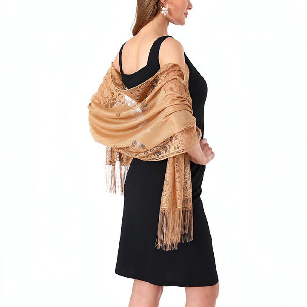 Elegante e delicado xale de re - Stole Wedding Shawl avaliação e preço