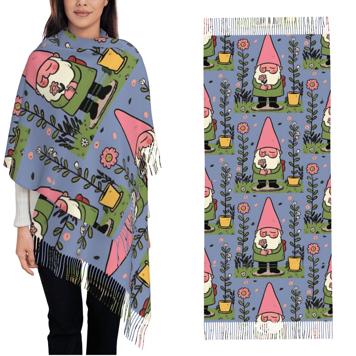 Xales gnome de jardim mítico p - Pashmina Wrap Large avaliação e preço