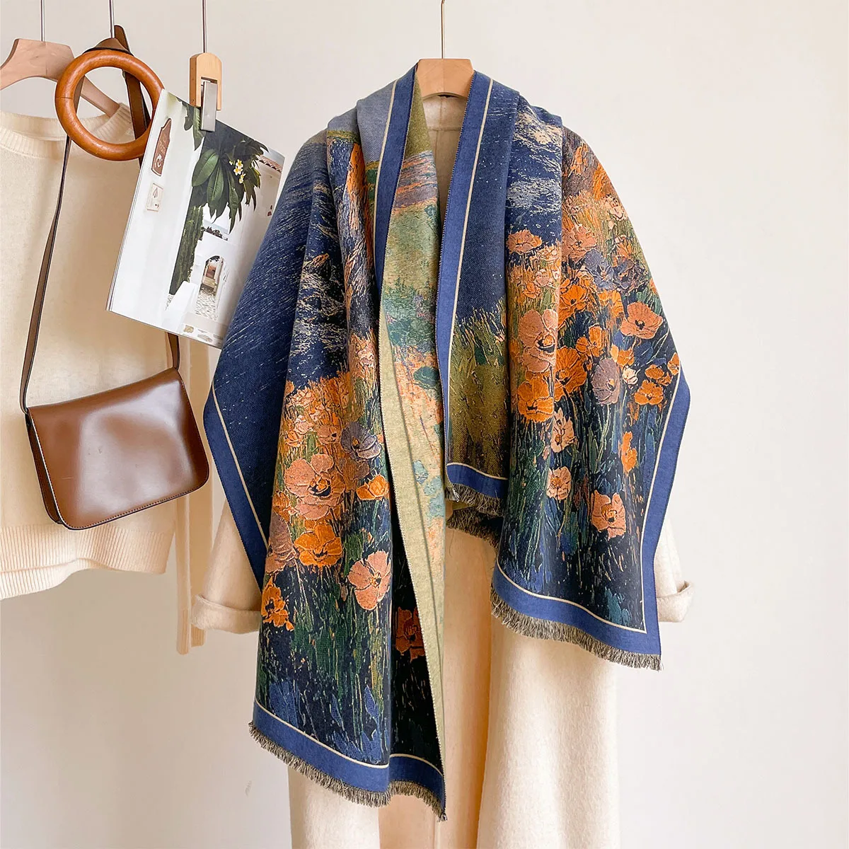 Cachecol de imitação de caxemi - Pashmina Wrap Large avaliação e preço