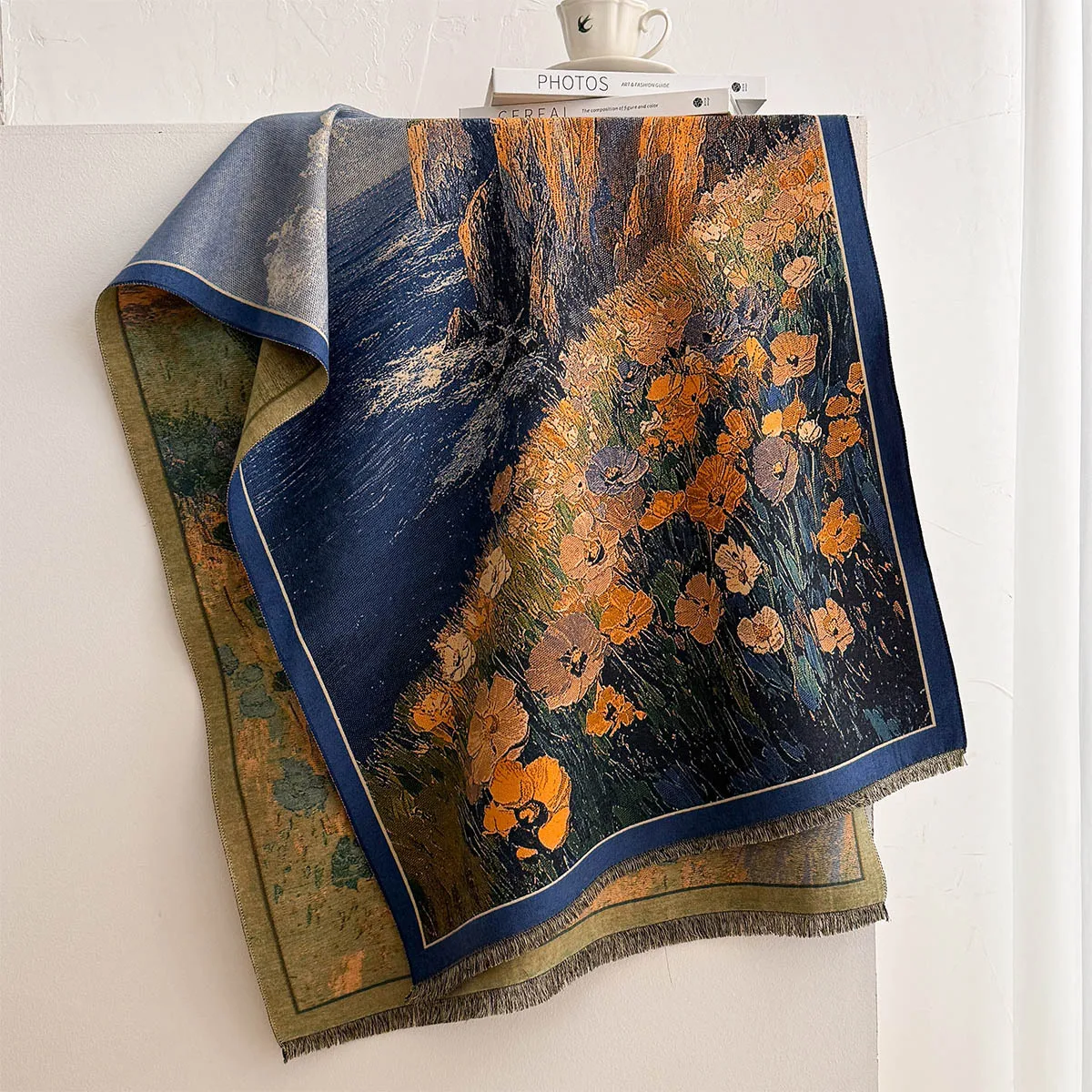 Cachecol de imitação de caxemi - Pashmina Wrap Large avaliação e preço