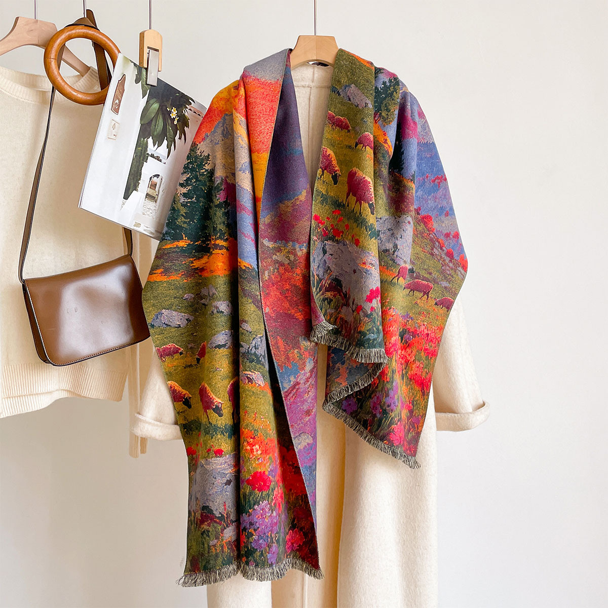 Cachecol Feminino de Imitação  - Pashmina Wrap Large avaliação e preço