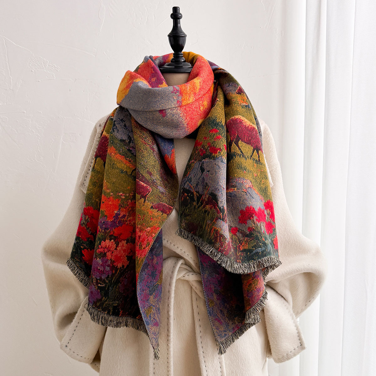 Cachecol Feminino de Imitação  - Pashmina Wrap Large avaliação e preço