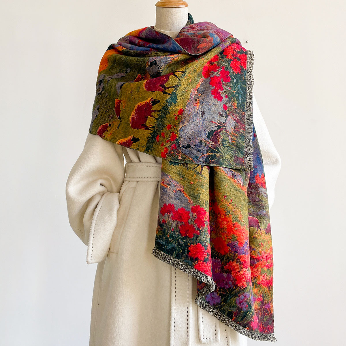 Cachecol Feminino de Imitação  - Pashmina Wrap Large avaliação e preço