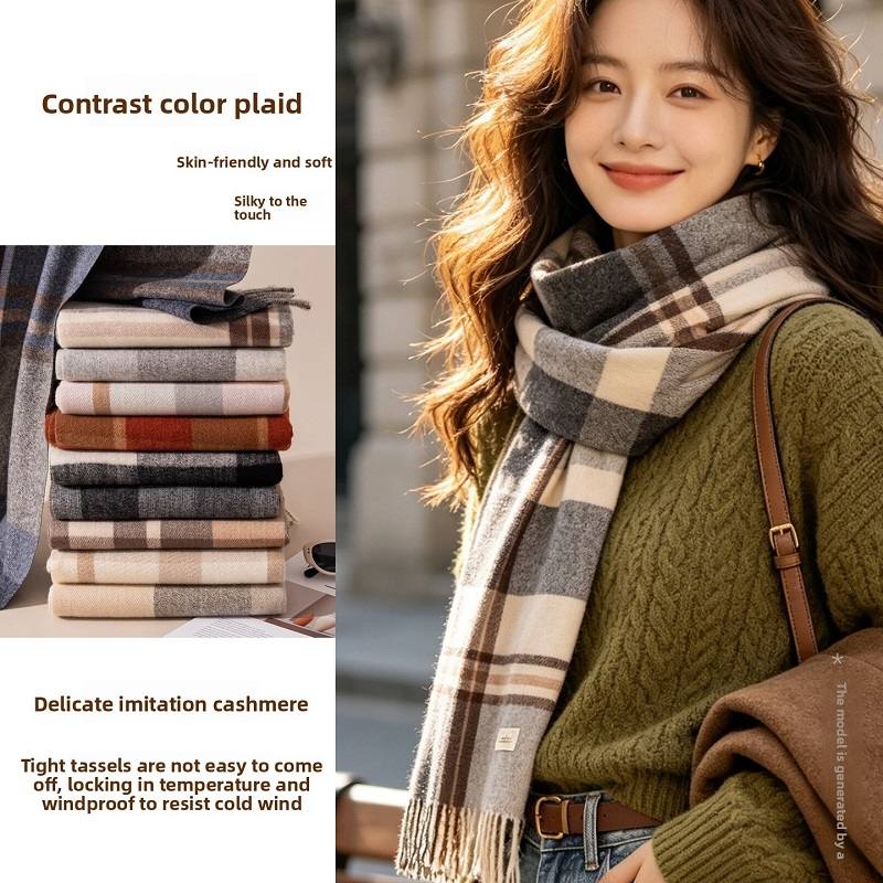 Cachecol de pescoço grosso, co - Infinity Scarf Knit avaliação e preço